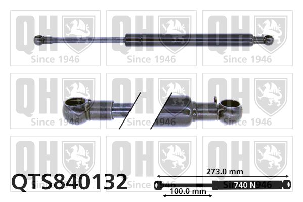 QUINTON HAZELL Газовая пружина, крышка багажник QTS840132